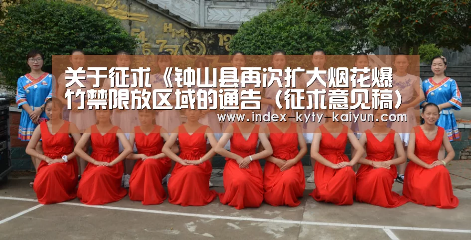 关于征求《钟山县再次扩大烟花爆竹禁限放区域的通告(征求意见稿)》意见的通知|开云品牌(图1) 开云品牌